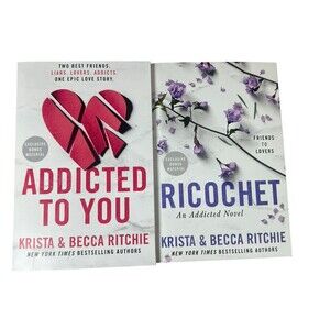Addicted to You & Ricochet by Krista Becca Ritchie Addicted Series Romance Books